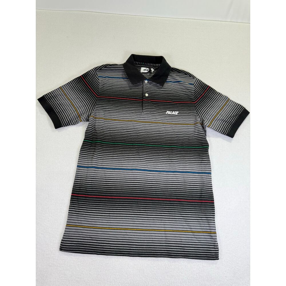 Palace Ghost Stripe Polo Black Shirt Size M